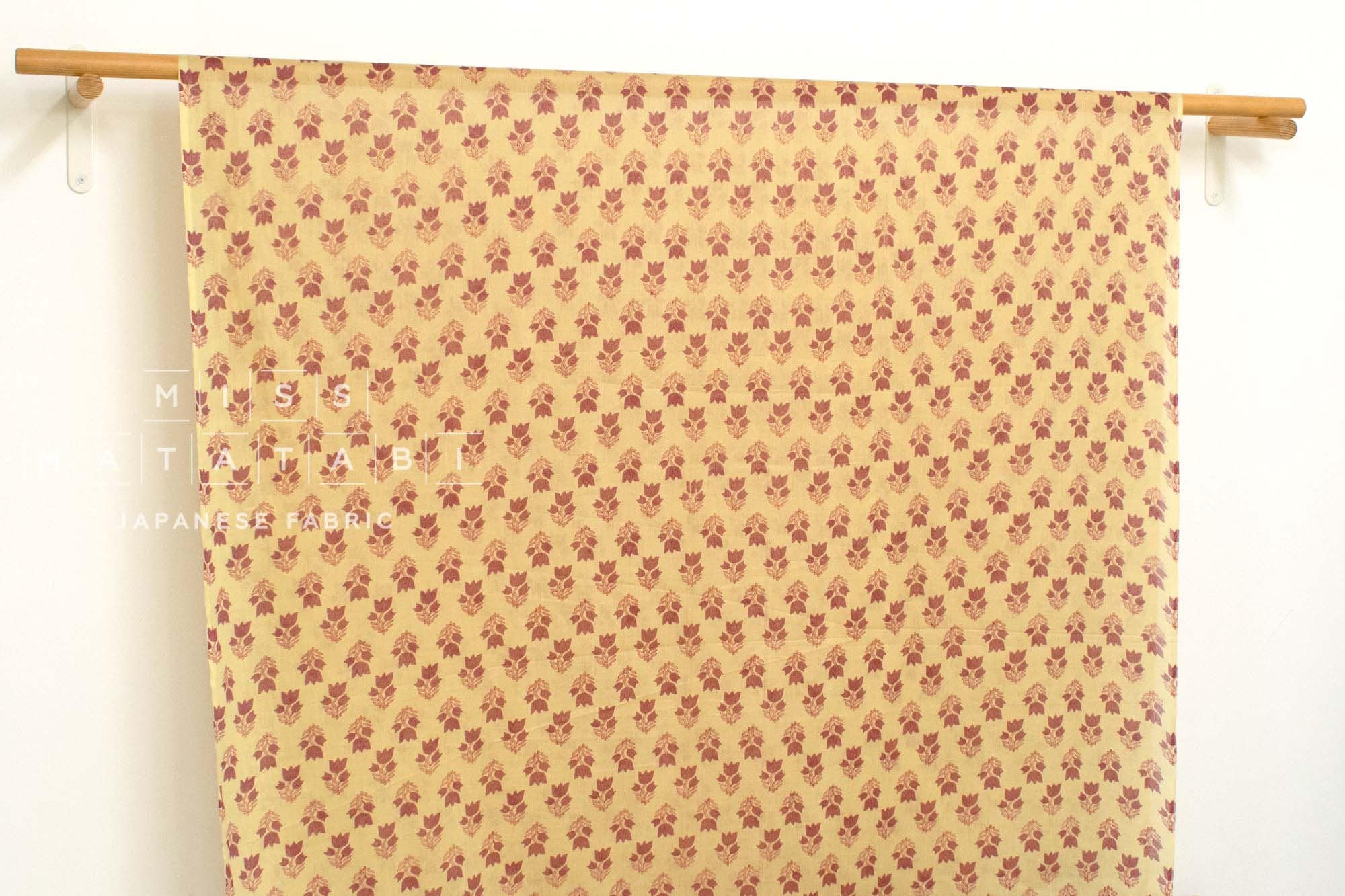 Hand Printed Indian Cotton Voile - A4 - 50cm