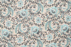 Hand Printed Indian Cotton Voile - G3 - 50cm