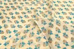 Hand Printed Indian Cotton Voile - A3 - 50cm