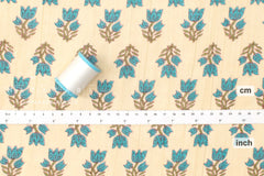 Hand Printed Indian Cotton Voile - A3 - 50cm