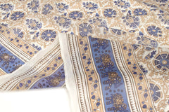 Hand Printed Indian Cotton Voile - D1 - 50cm