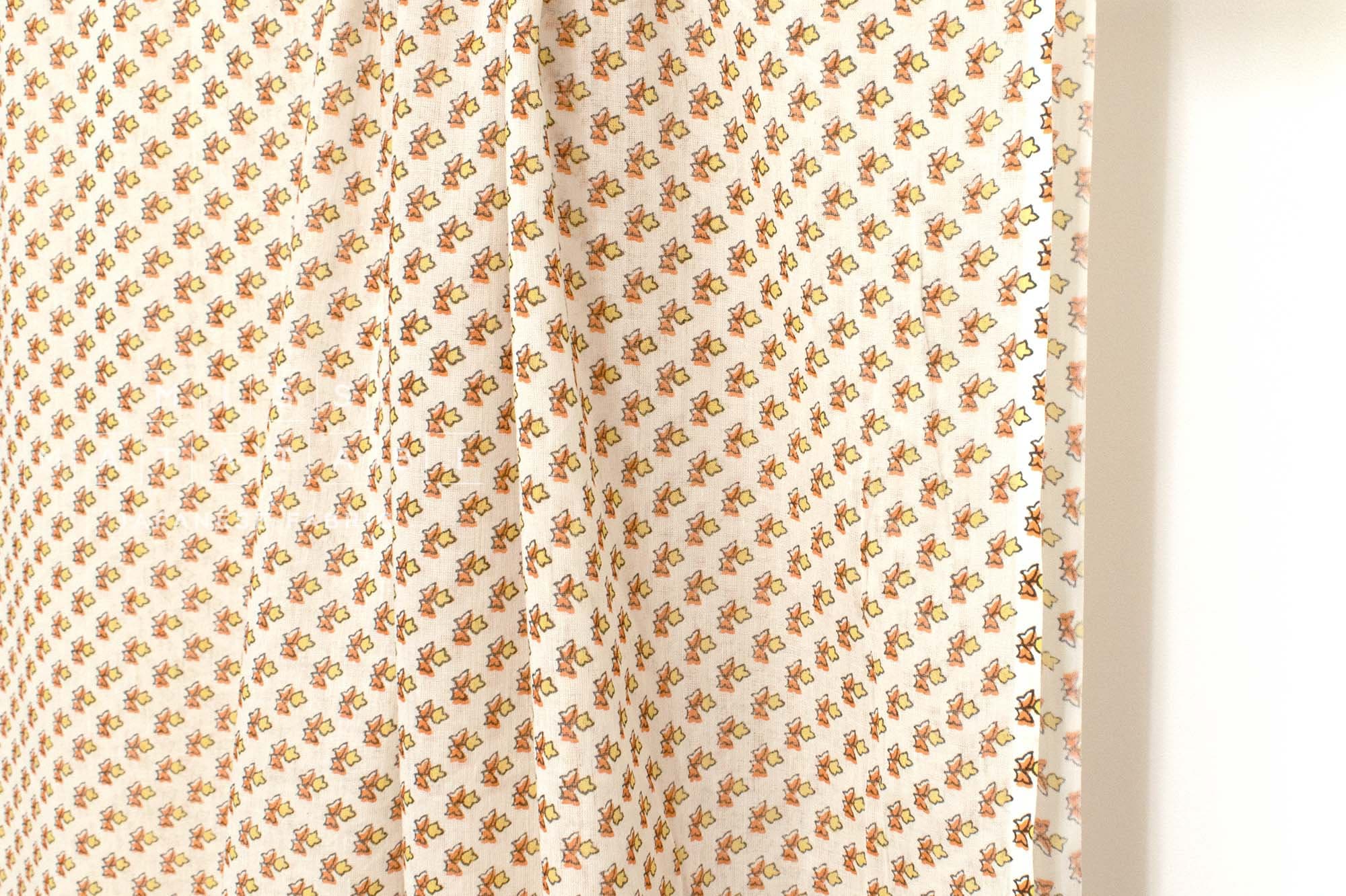 Hand Printed Indian Cotton Voile - C1 - 50cm