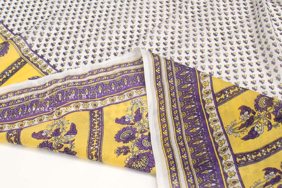 Hand Printed Indian Cotton Voile - C2 - 50cm