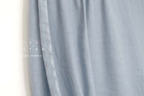 Japanese Fabric Solid Linen Blend Double Gauze - grey blue - 50cm