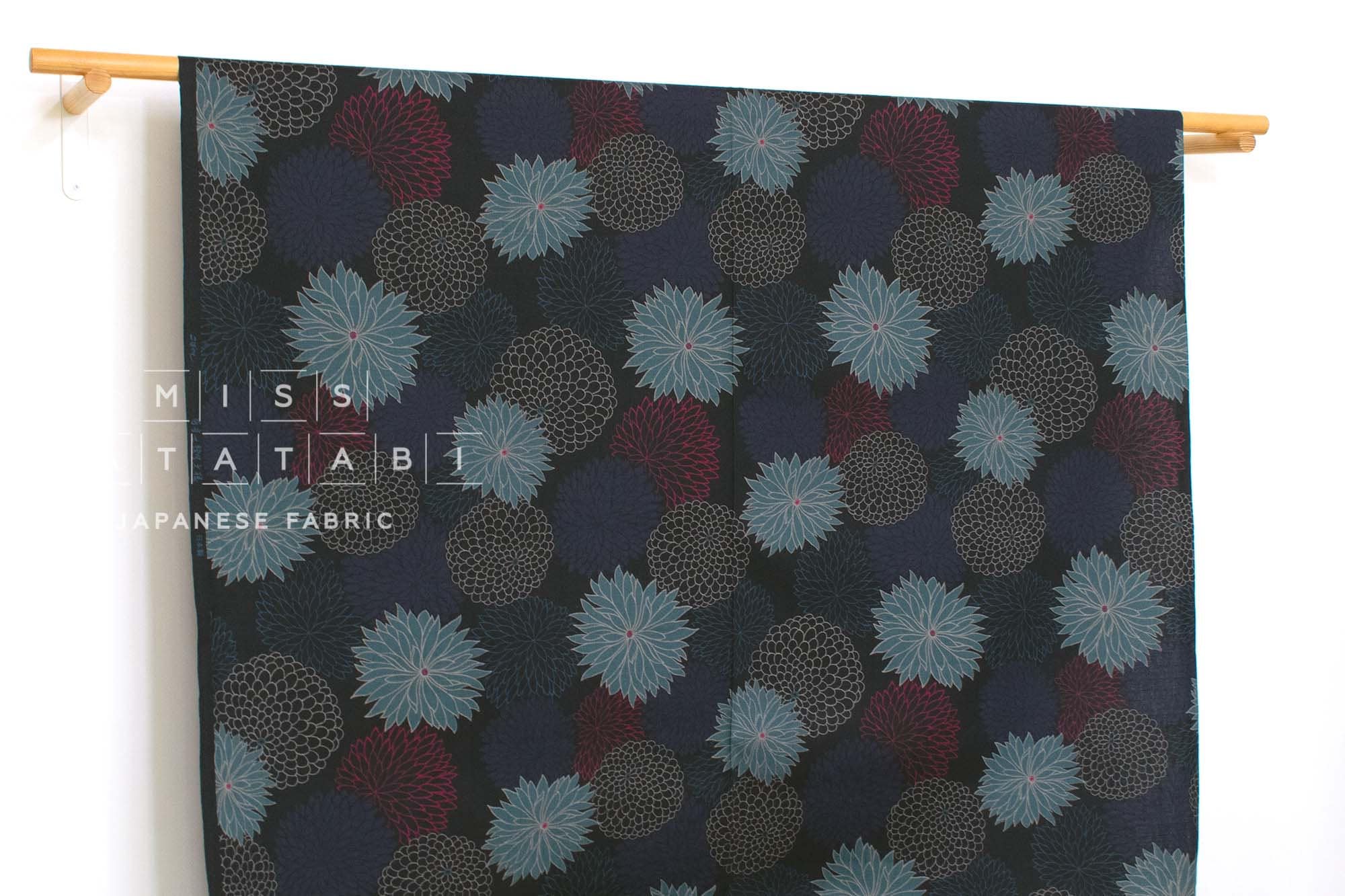 Japanese Fabric Chrysanthemum Pattern - B - 50cm