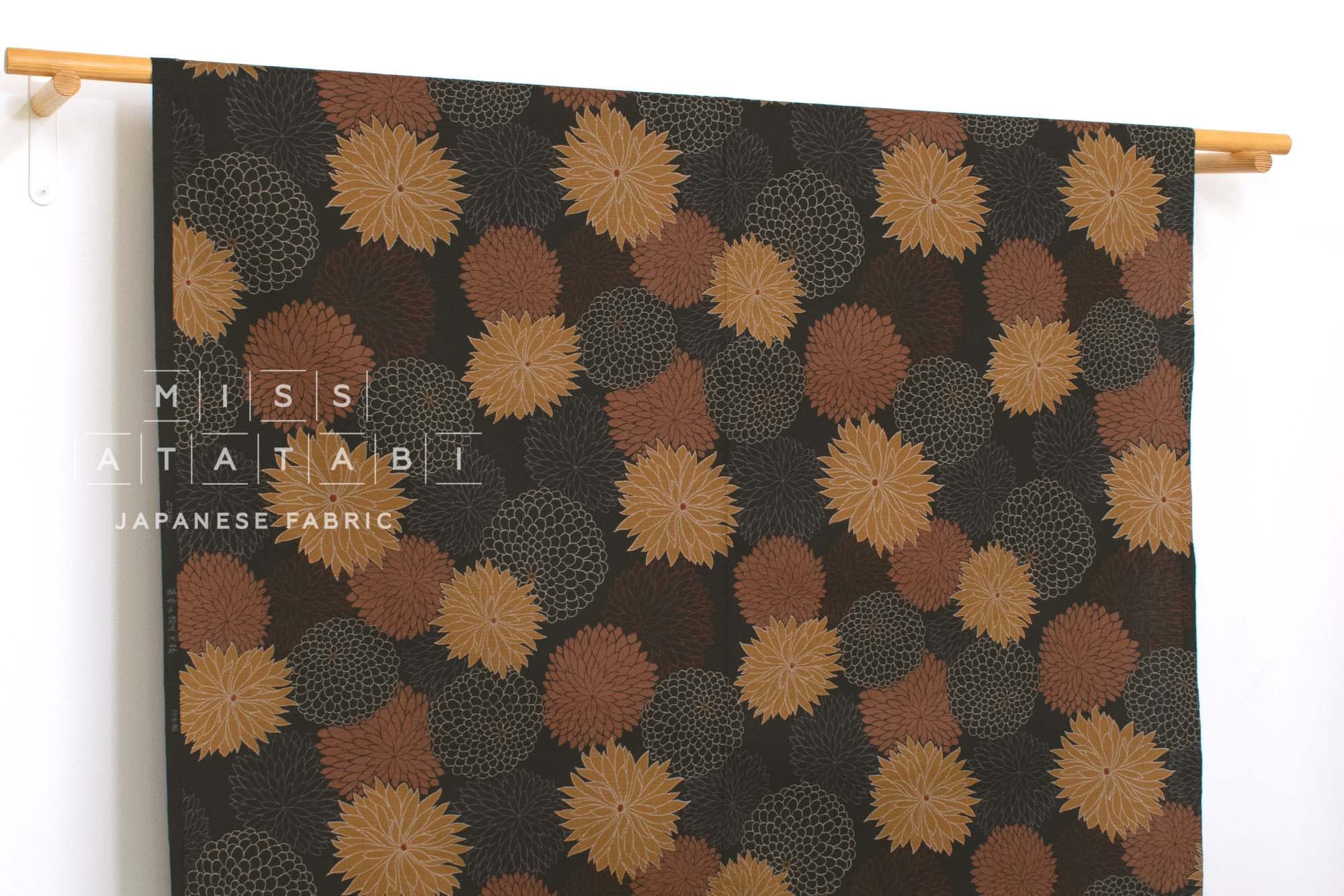 Japanese Fabric Chrysanthemum Pattern - D - 50cm