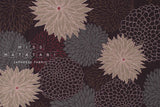 Japanese Fabric Chrysanthemum Pattern - C - 50cm