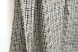 DEADSTOCK Japanese Fabric 100% Linen Check Plaid - 31 -  50cm