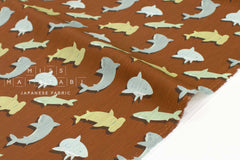 Japanese Fabric Shark Swim - A - 50cm