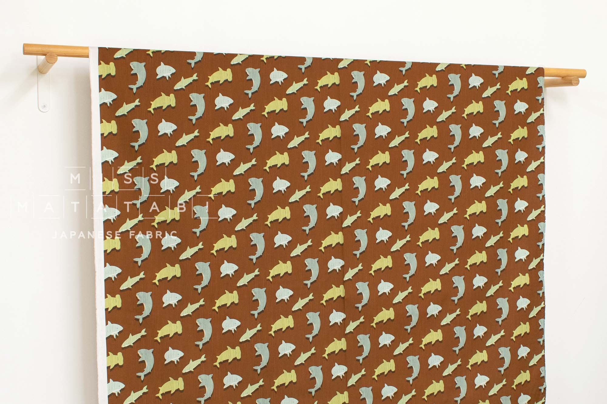 Japanese Fabric Shark Swim - A - 50cm