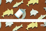 Japanese Fabric Shark Swim - A - 50cm