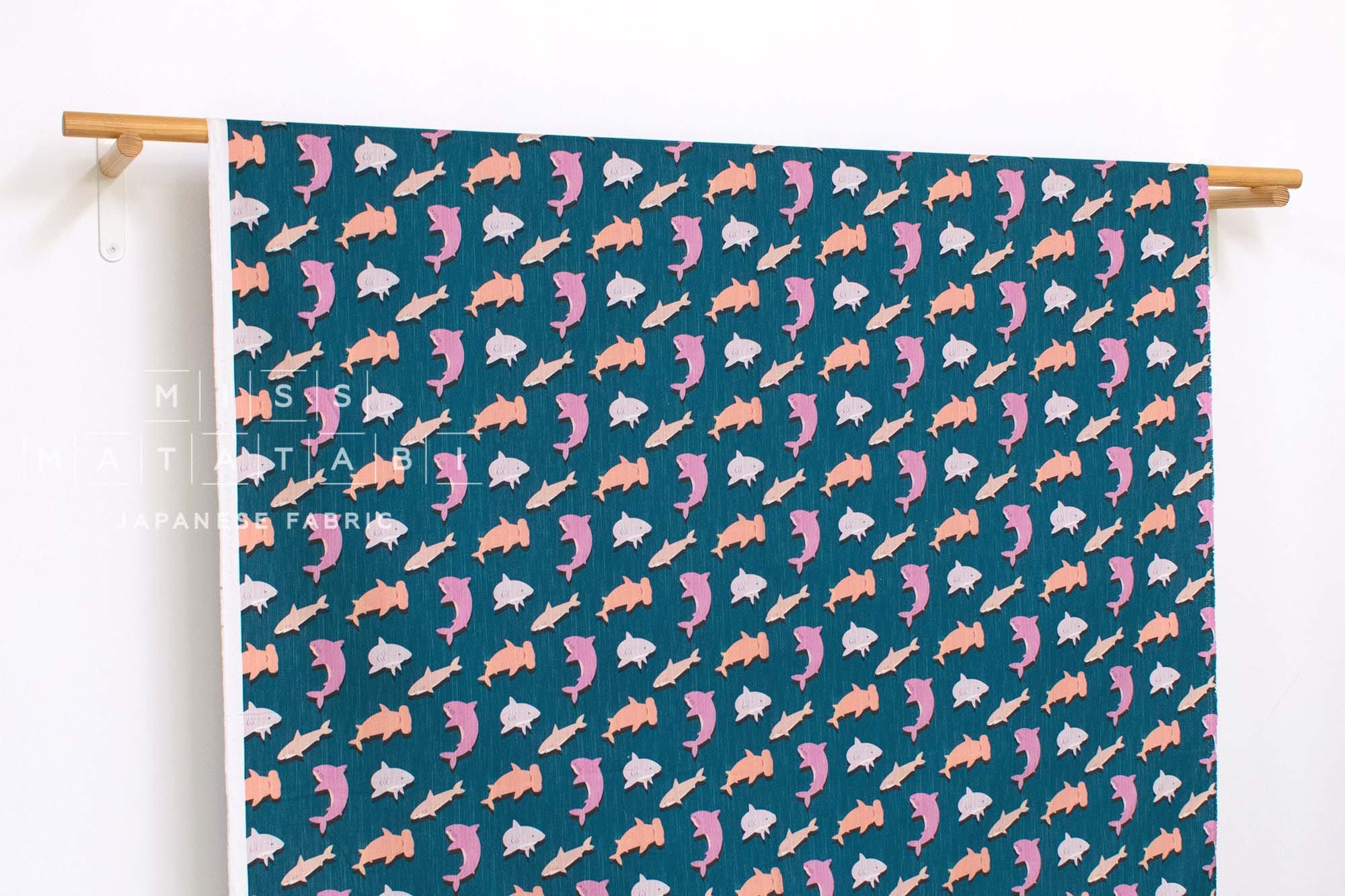 Japanese Fabric Shark Swim - B - 50cm