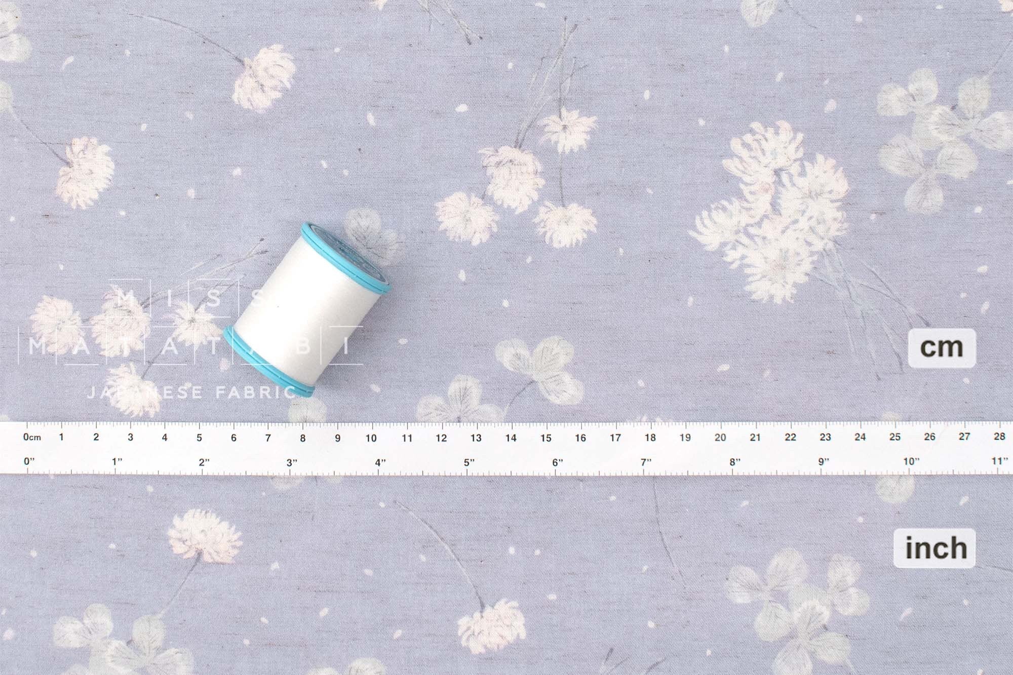 Japanese Fabric Kokka Yui shirotsumekusa - 50cm