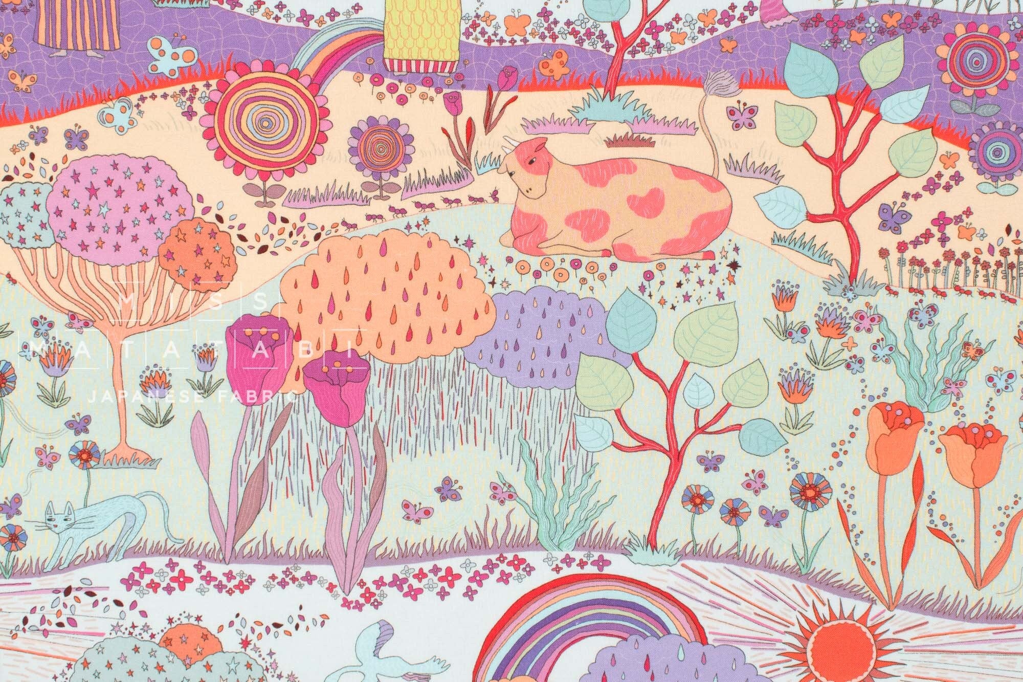 Japanese Fabric Dreamscape - B - 50cm