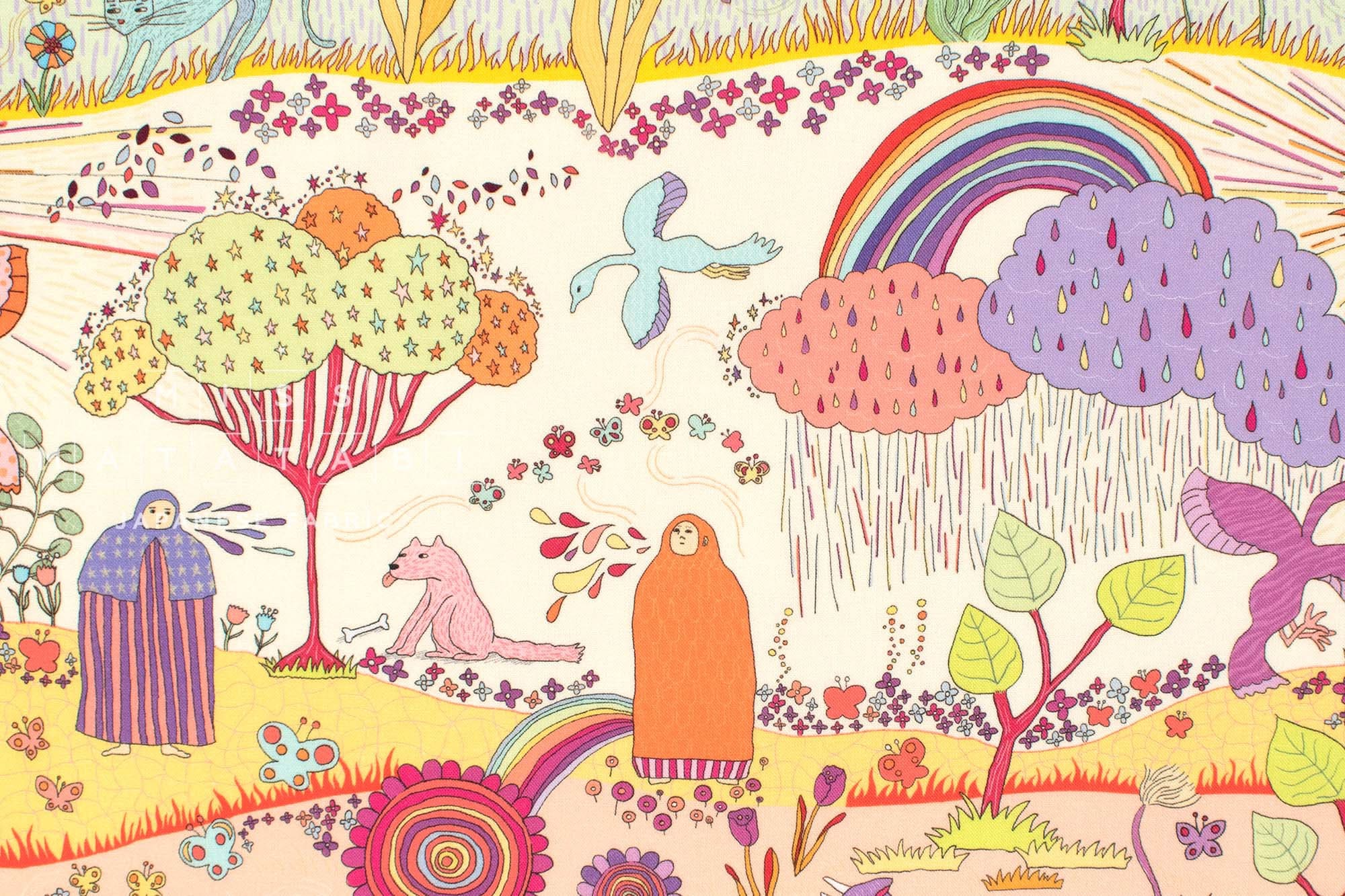 Japanese Fabric Dreamscape - A - 50cm