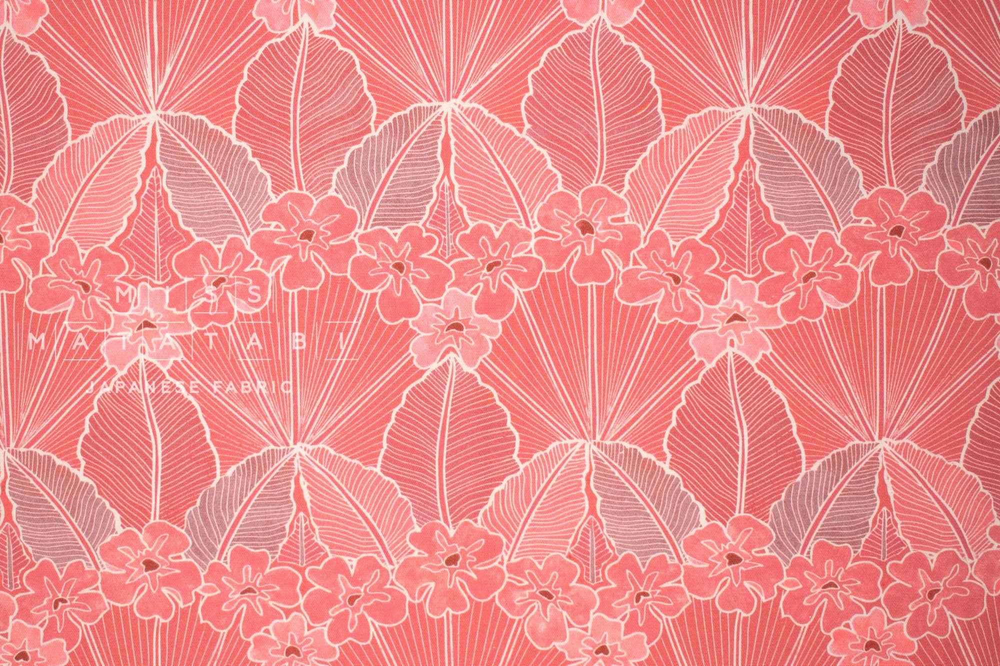 Japanese Fabric Growth - pink - 50cm