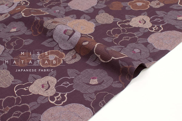 Japanese Fabric Tsubaki Awase Monyo - C - 50cm