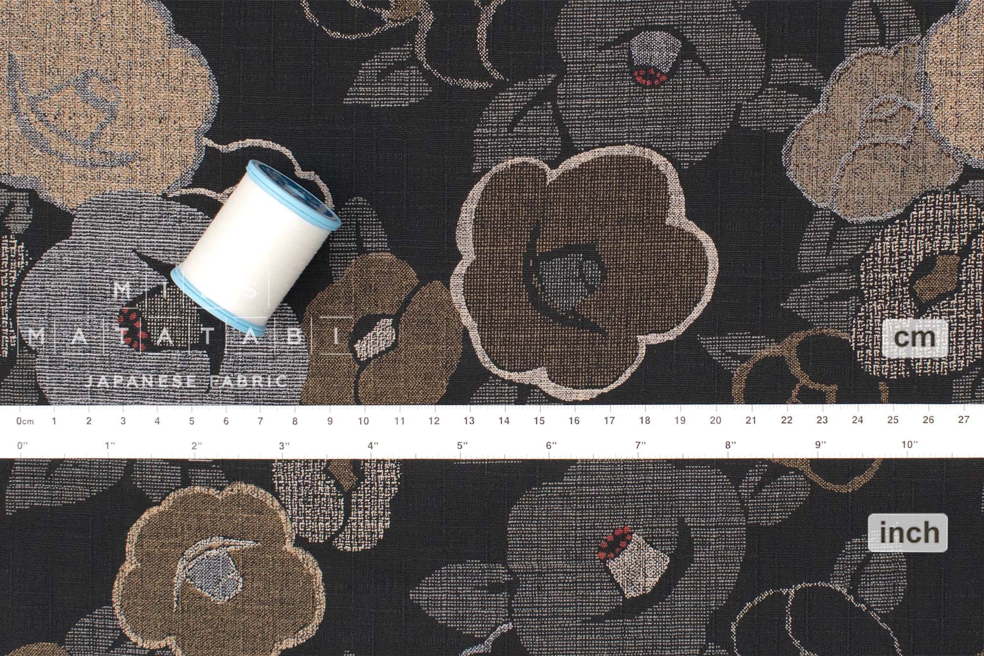 Japanese Fabric Tsubaki Awase Monyo - D - 50cm