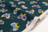 Japanese Fabric Butterly Dreams - dark indigo blue - 50cm