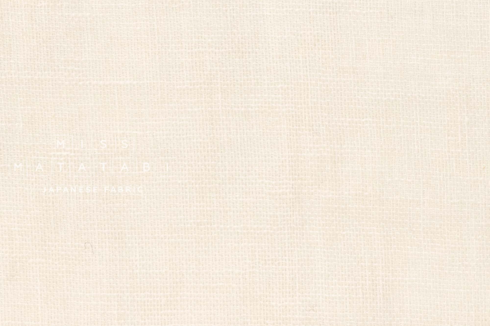 Japanese Fabric Solid Linen Blend Double Gauze - cream - 50cm