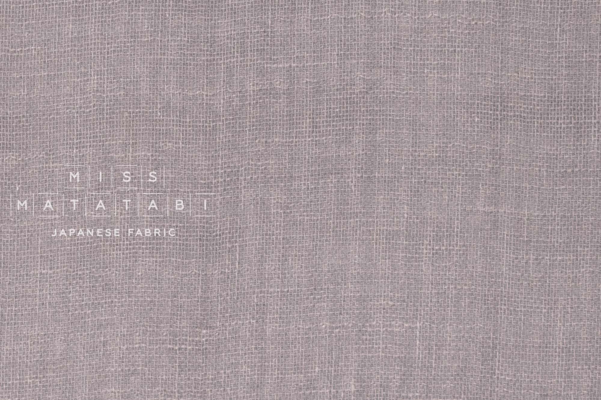Japanese Fabric Solid Linen Blend Double Gauze - taupe - 50cm