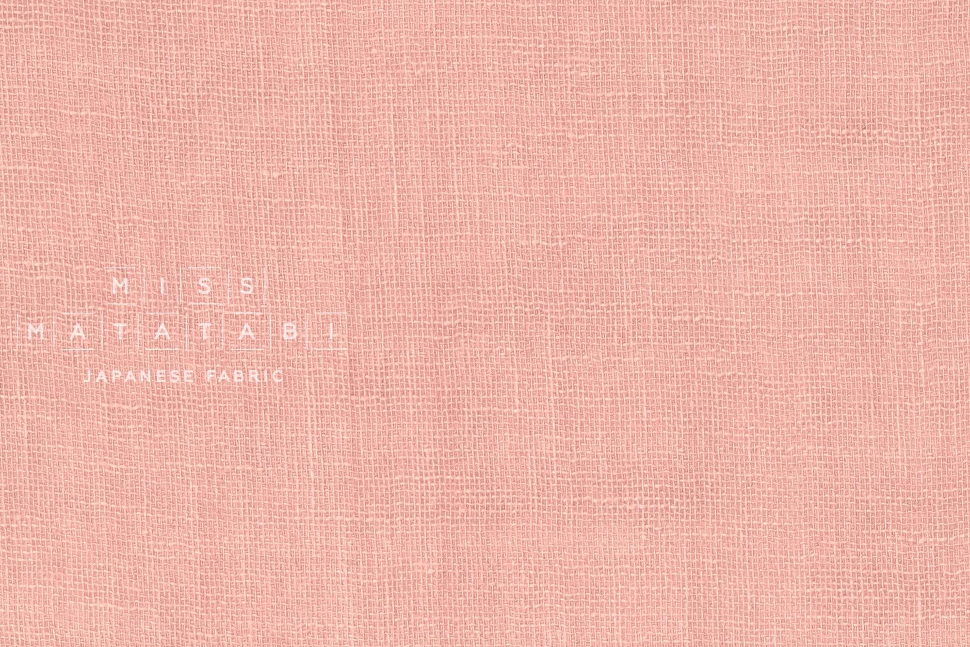 Japanese Fabric Solid Linen Blend Double Gauze - pink - 50cm