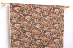 Japanese Fabric Kai Hana Monyo - D - 50cm