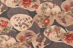 Japanese Fabric Kai Hana Monyo - D - 50cm
