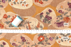 Japanese Fabric Kai Hana Monyo - C - 50cm