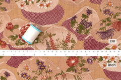 Japanese Fabric Kai Hana Monyo - A - 50cm