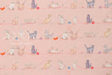 Japanese Fabric Yarn Stash Kitty - pink - 50cm