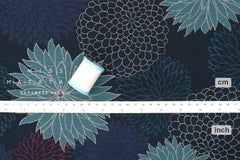 Japanese Fabric Chrysanthemum Pattern - B - 50cm
