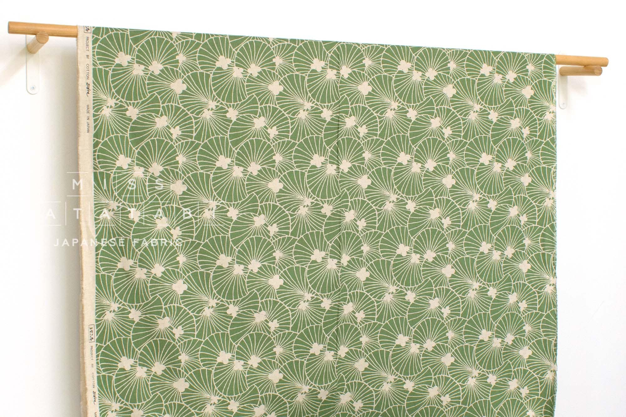 Japanese Fabric Lily Pad - green - 50cm