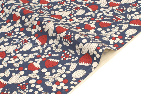 Japanese Fabric Linnea Strawberries - E - 50cm