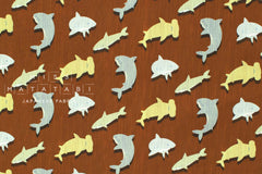 Japanese Fabric Shark Swim - A - 50cm