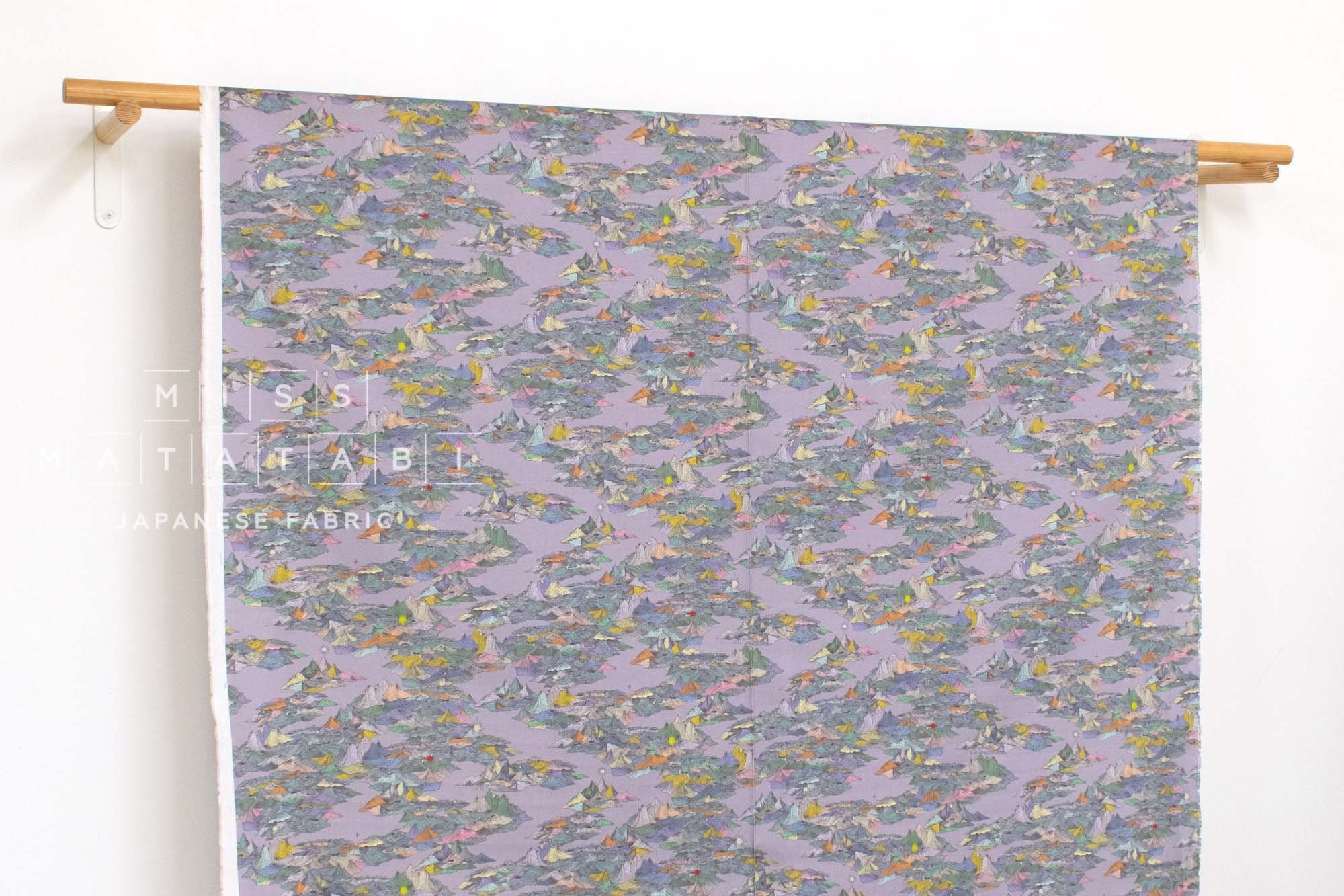 Japanese Fabric Ethereal Mountains - B - 50cm