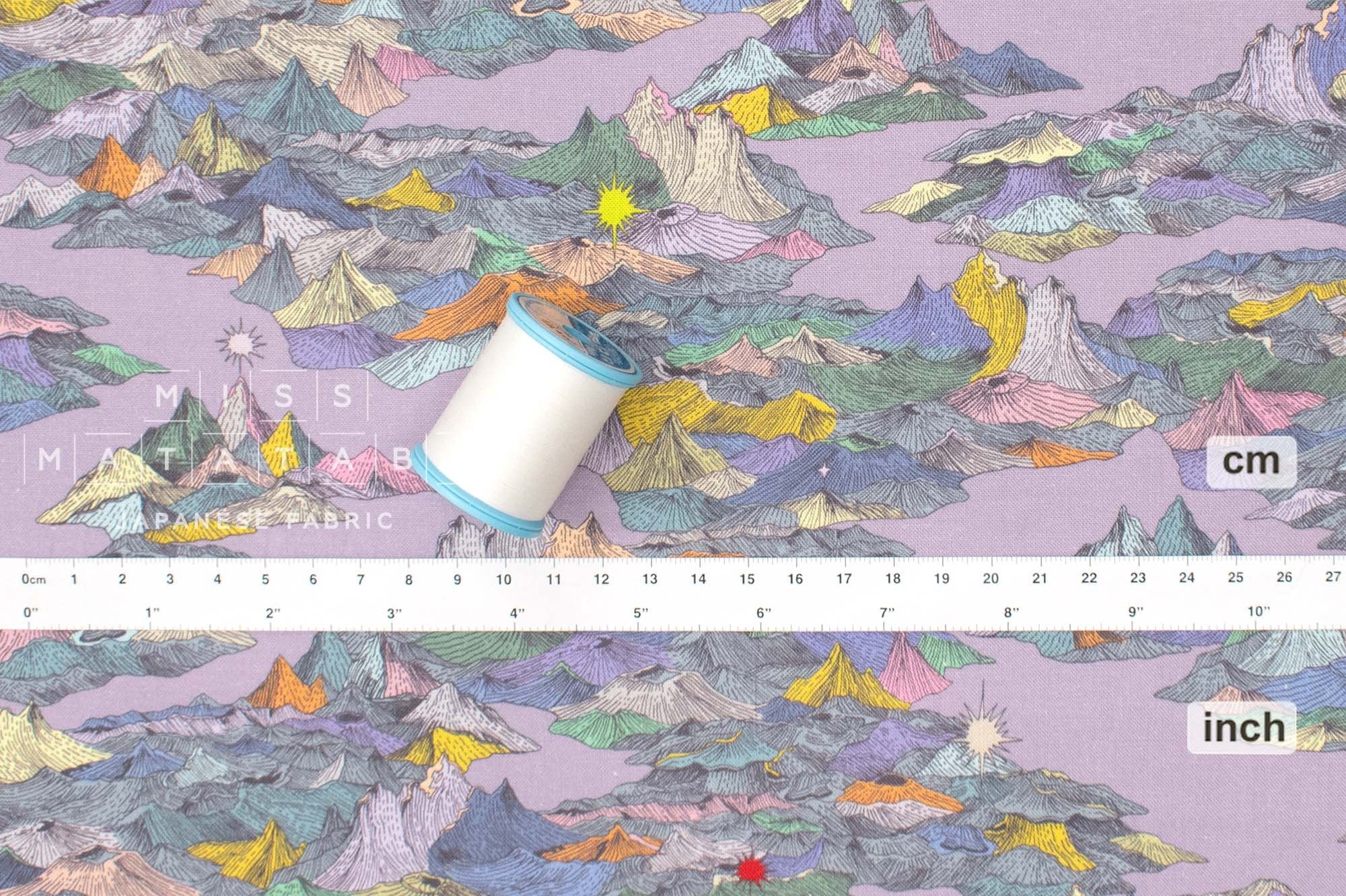 Japanese Fabric Ethereal Mountains - B - 50cm
