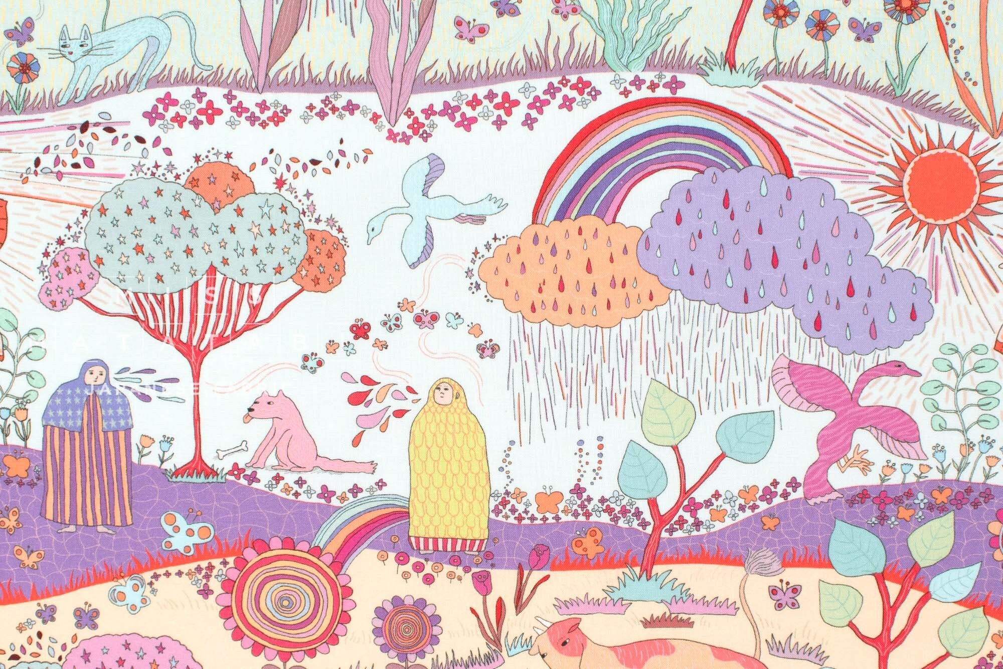 Japanese Fabric Dreamscape - B - 50cm
