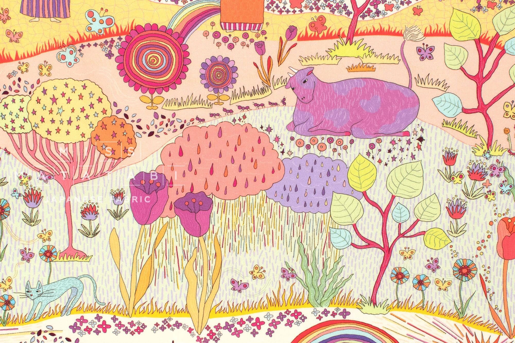 Japanese Fabric Dreamscape - A - 50cm