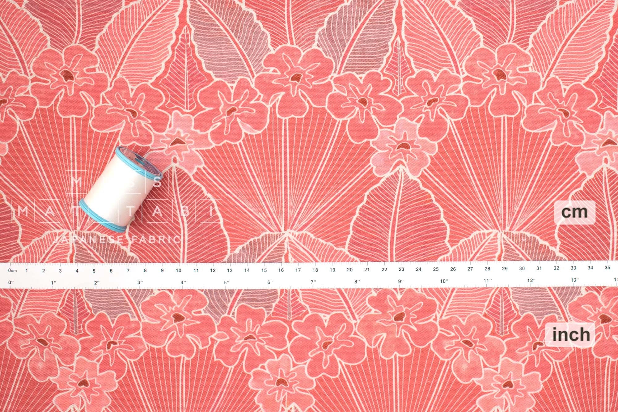 Japanese Fabric Growth - pink - 50cm