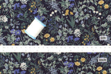 Japanese Fabric Corduroy Summer Floral - D - 50cm