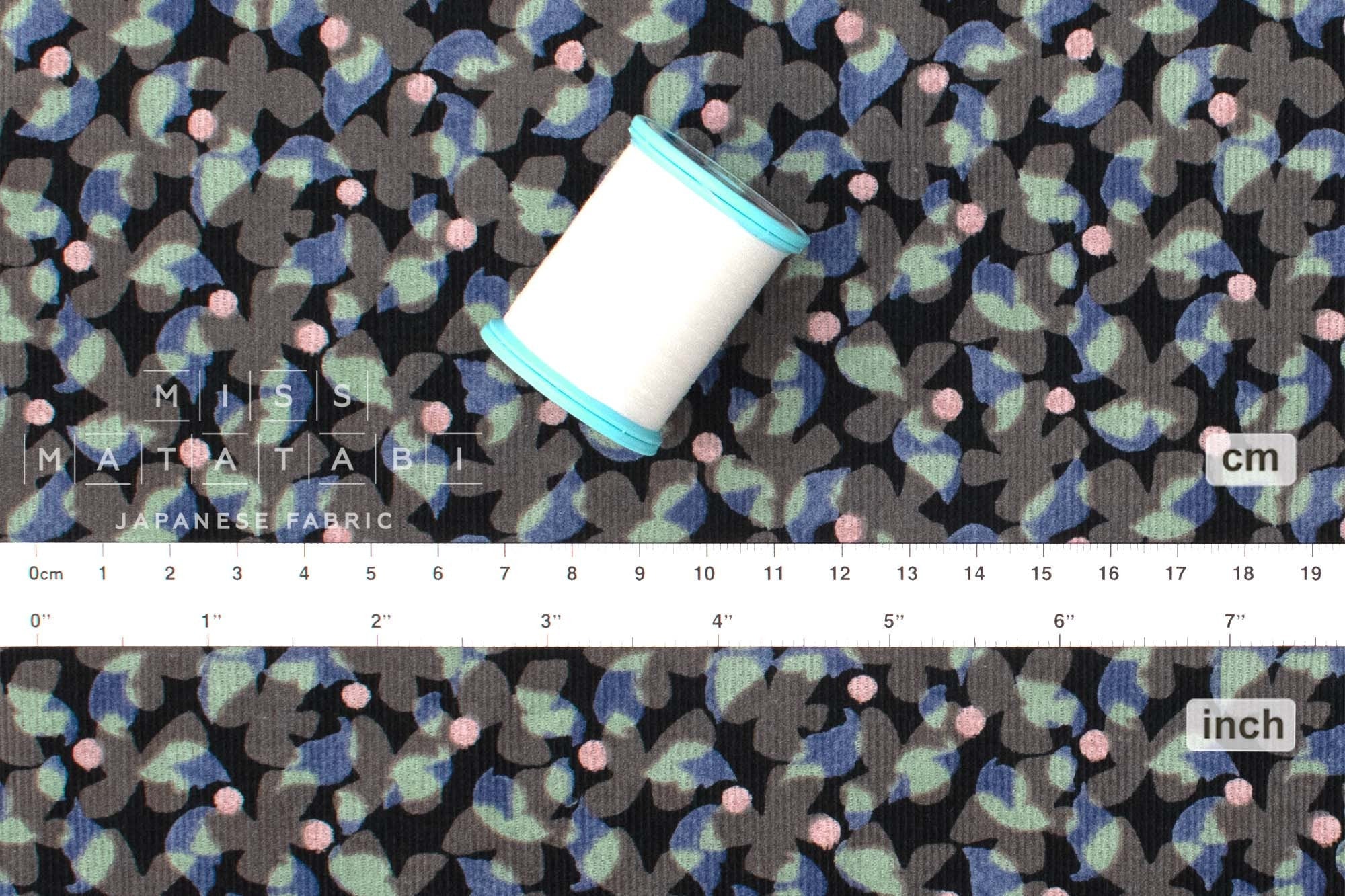 Japanese Fabric Corduroy Kaleidoscope - F - 50cm