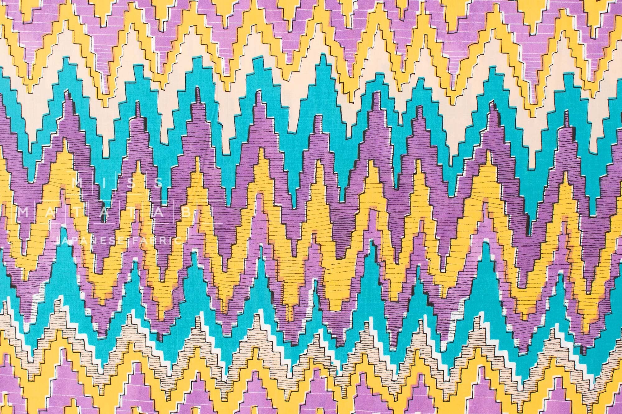 Japanese Fabric Wax Print Style III - B - 50cm