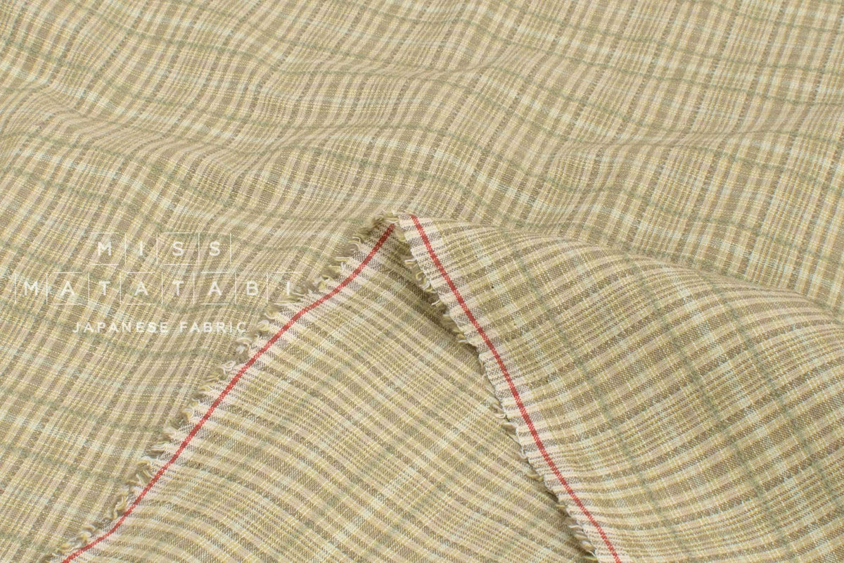 Japanese Fabric Yarn-Dyed Cotton Check - C - 50cm