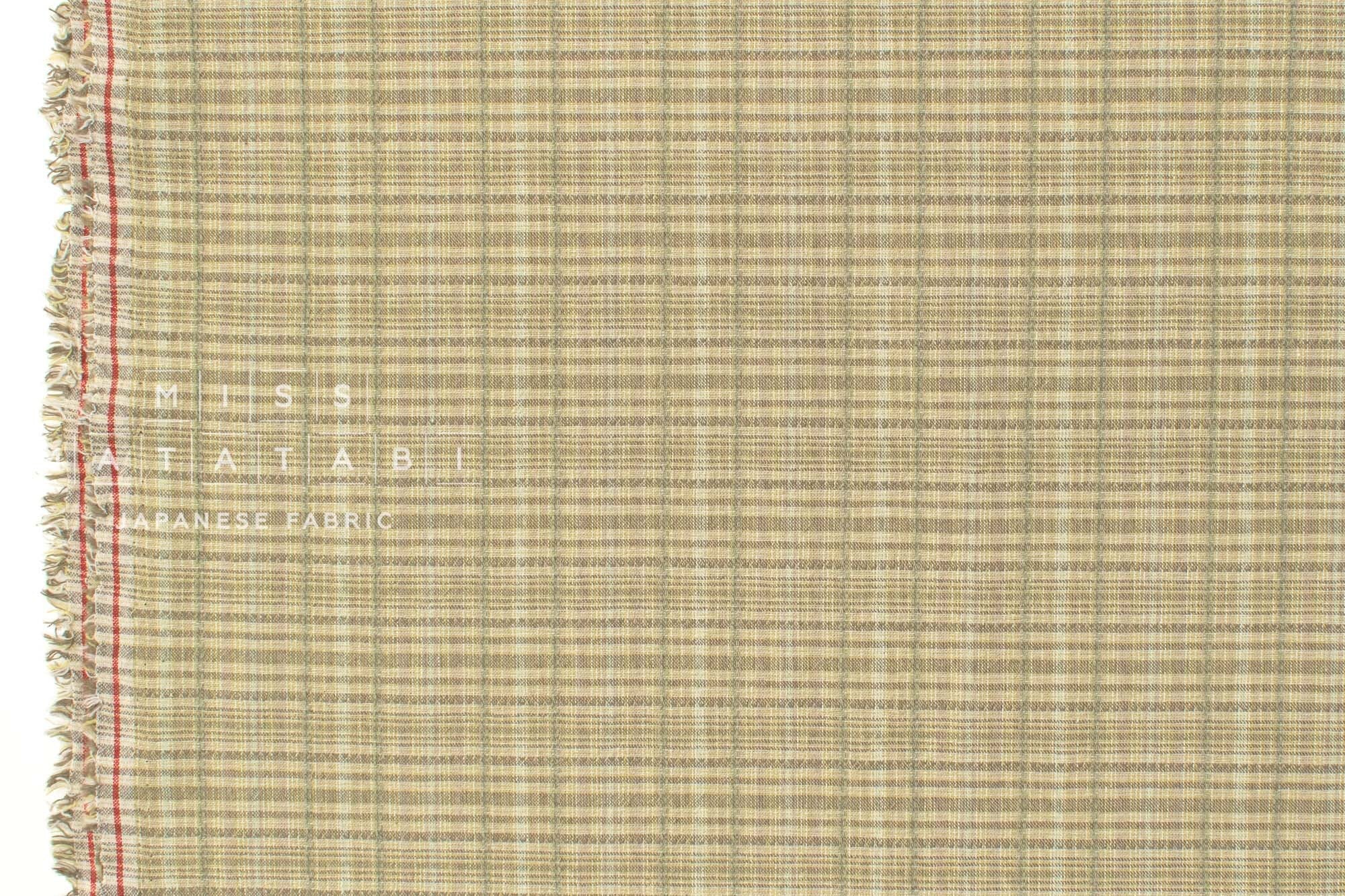 Japanese Fabric Yarn-Dyed Cotton Check - C - 50cm
