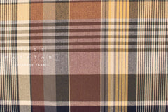 Japanese Fabric Shokunin Collection Deadstock Yarn-Dyed Big Plaid - 2 - 50cm