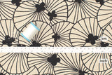 Japanese Fabric Lily Pad - black - 50cm