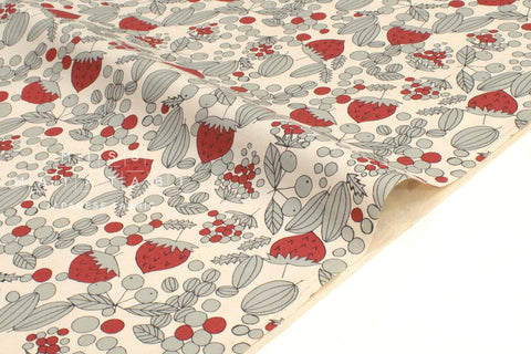 Japanese Fabric Linnea Strawberries - A - 50cm
