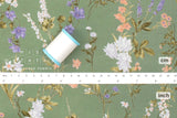 Japanese Fabric Corduroy Trailing Floral - B - 50cm