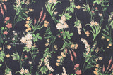 Japanese Fabric Corduroy Trailing Floral - D - 50cm